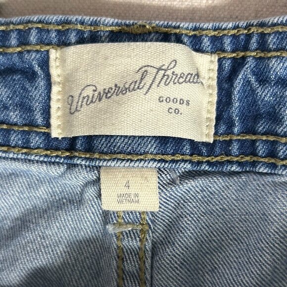 Universal Thread Overalls Womens 4 Blue Denim - Picture 5 of 10